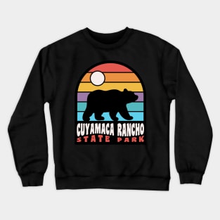 Cuyamaca Rancho State Park California Retro Bear Crewneck Sweatshirt